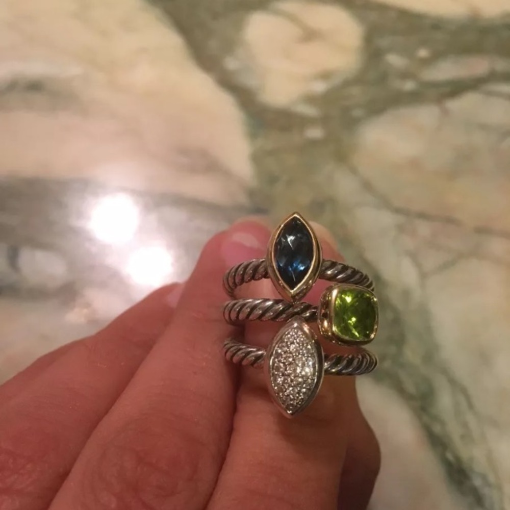 Sold David Yurman set of 3 stacking rings - Picture 2 of 8